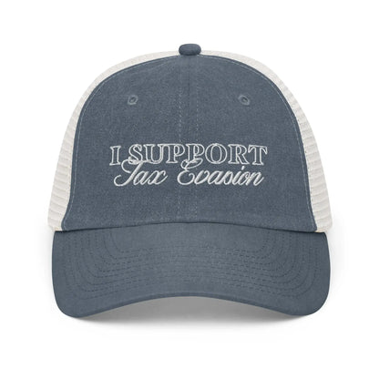 "I Support Tax Evasion" Vintage Trucker Cap Spirit Capital
